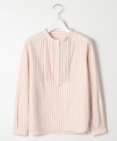 J.PRESS LADIES ストライプジャージー ピンタック カットソー