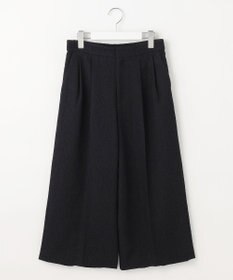 自由区 L 【17号サイズまで展開・SHIHOさん着用】ブライトリングツイード2タッククロップド パンツ