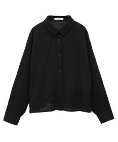 Green Parks サイドドロストショート丈シャツ（無地）