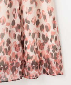 自由区 L 【洗える】グラデーションペタルプリント スカート