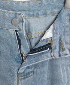 WEGO ダメージレギュラーデニム