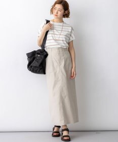 23区 L 【先行予約】スラブツイルストレッチ Iライン スカート