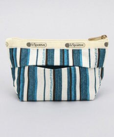 LeSportsac SMALL SLOAN COSMETIC/ティールグリーンストライプ