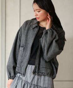 Green Parks ・ＥＬＥＮＣＡＲＥ　ＤＵＥ　デニムステンカラーブルゾ