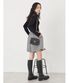 earth music&ecology レースドッキングリブニット