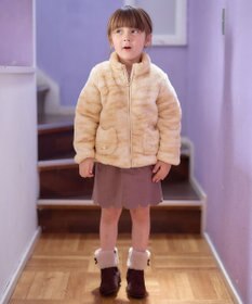 ANY KIDS ネコポケットボアブルゾン