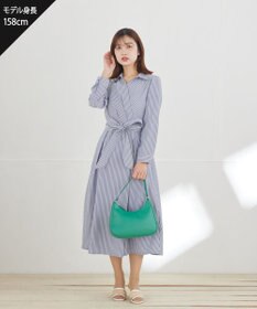 Tiaclasse カシュクールシャツワンピース