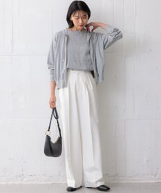 23区 【洗える】オータムシャイニー ニットパーカー