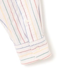 J.PRESS MEN コットンオックス マルチストライプ シャツ / ボタンダウン