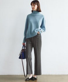 組曲 S 2WAYウォームストレッチ ストレートチェックパンツ