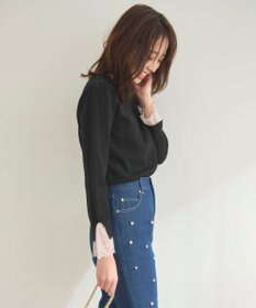 Feroux レースコンビ ニット