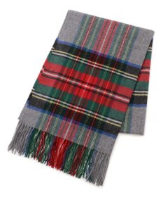 23区 カシミヤ チェック ストール