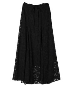 Green Parks シアージャガード花柄ボリュームスカート