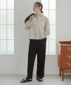 WEGO 【ANGIE VINTAGE】キャンブリックボイルオーバー半袖シャツ