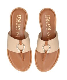 INTER-CHAUSSURES 【ITALIAN SHOEMAKERS】メタルモチーフトングサンダル