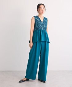 Green Parks ・Ｒａｉｌｍｅ　ジャカードペプラムサロペット