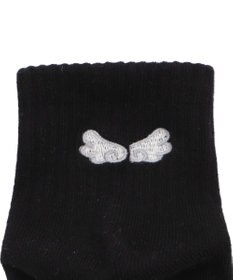 WEGO バック刺繍アンクルパイルソックス