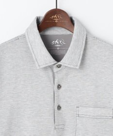 JOSEPH ABBOUD MOUNTAIN 【ゆったり】グリットワッフル　アウトドアポロ シャツ
