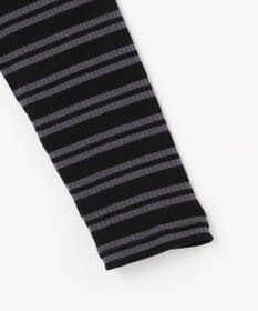 J.PRESS LADIES カシミヤシルク シアーリブ ボーダー タートル カットソー