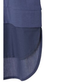 Green Parks 布帛レイヤー半袖チュニック