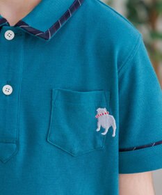 J.PRESS KIDS 【100-130cm】カノコ バックブル 半袖ポロシャツ