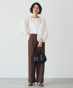 russet レザー巾着4WAYショルダーバッグ(CE-1454)