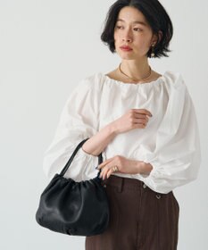 russet レザー巾着4WAYショルダーバッグ(CE-1454)