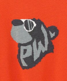 PW CIRCULUS 【WOMEN】【洗える】ベアフェイスモチーフ クルーネック ニット
