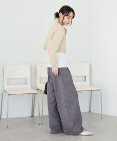 CRAFT STANDARD BOUTIQUE ストライプタックカーブパンツ