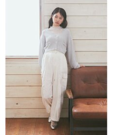 earth music&ecology ポコポコヤーンショートカーディガン