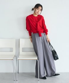 CRAFT STANDARD BOUTIQUE ストライプタックカーブパンツ