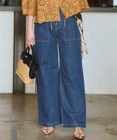 23区 【見上愛さん着用】23区 Summer DENIM ベイカーパンツ インディゴ系