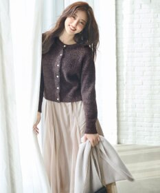 ANY SIS 【前後着用可】スパークルシャギー カーディガン