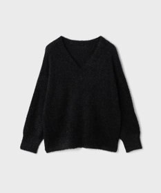 GRACE CONTINENTAL ラメフェザーニットトップ