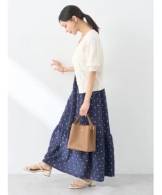 earth music&ecology ドットドビーフレアスカート