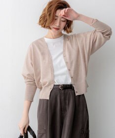 23区 L 【先行予約/WEB&一部店舗限定カラーあり】シャイニーシアー ドルマンスリーブ カーディガン