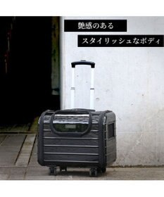 PET PARADISE キャリーバッグ キャスター付き 4輪 カート【小型犬】 ハード ブラック