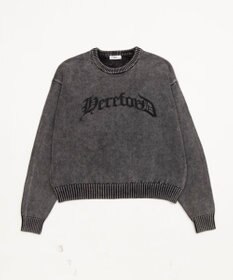 WEGO ブリーチニットグラフィックプルオーバー