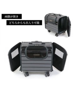 PET PARADISE キャリーバッグ キャスター付き 4輪 カート【小型犬】 ハード ブラック