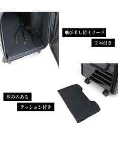 PET PARADISE キャリーバッグ キャスター付き 4輪 カート【小型犬】 ハード ブラック