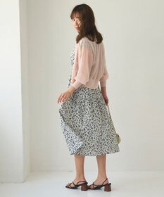 Feroux 【洗える】シアーカラー カーディガン