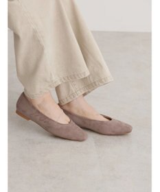 AMERICAN HOLIC 【整履き】スクエアトゥスェードフラットシューズ