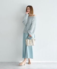 YECCA VECCA サテンフレアスカート