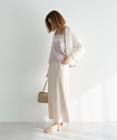 YECCA VECCA サテンフレアスカート