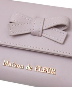Maison de FLEUR ハンドル付きリボンウォレット