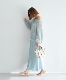 YECCA VECCA サテンフレアスカート