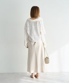 YECCA VECCA サテンフレアスカート