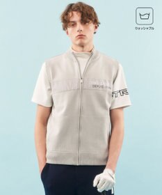 23区GOLF 【MEN】【ウォッシャブル】ジップアップ ニットベスト