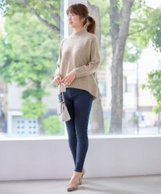 ANY SIS 【洗える/裏起毛】スフレ デニム