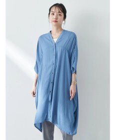 earth music&ecology レーヨンビッグシャツチュニック